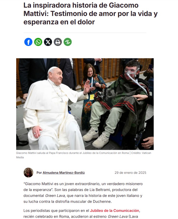 ACI Prensa article about Giacomo Mattivi